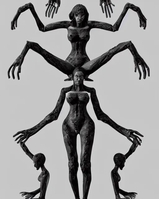 Prompt: woman with six arms, trending on artstation