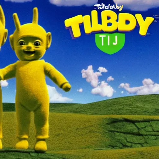 Prompt: teletubbies in half - life 2