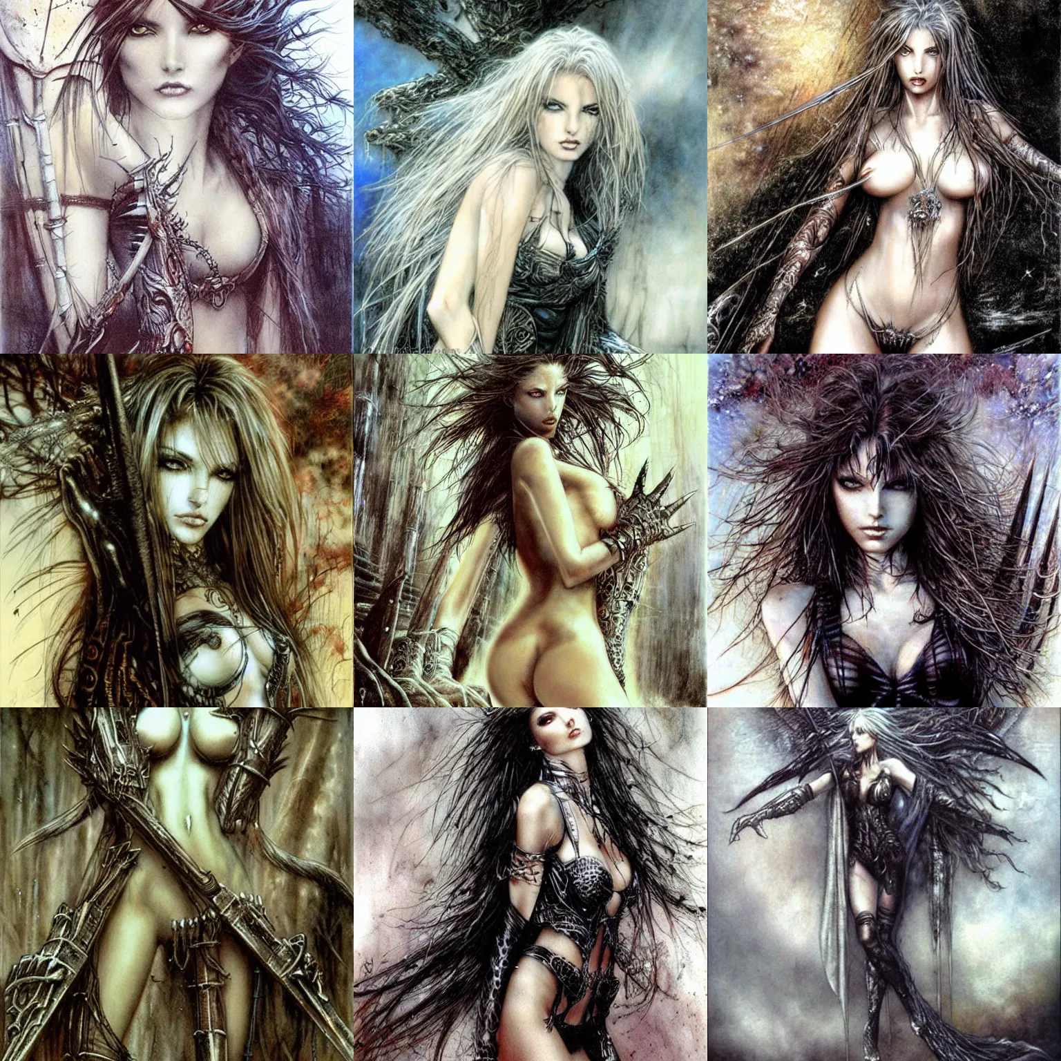 Prompt: painting by luis royo