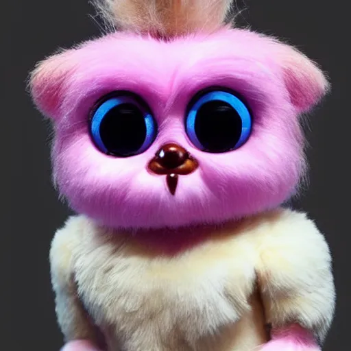 Image similar to bodybuilder furby