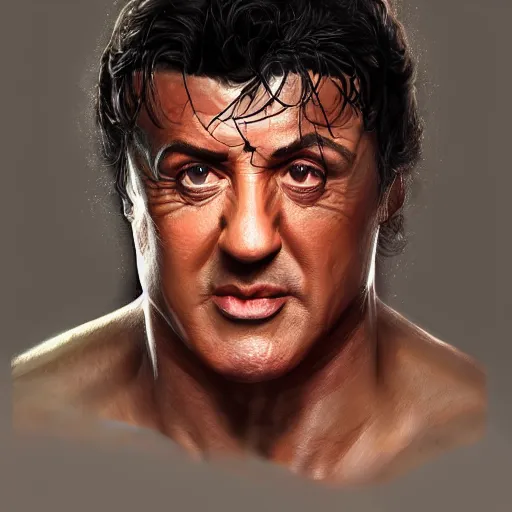 Prompt: Sylvester Stallone boxing knight, closeup, D&D, fantasy, intricate, elegant, highly detailed, digital painting, artstation, concept art, matte, sharp focus, illustration, hearthstone, art by Artgerm and Greg Rutkowski and Alphonse Mucha