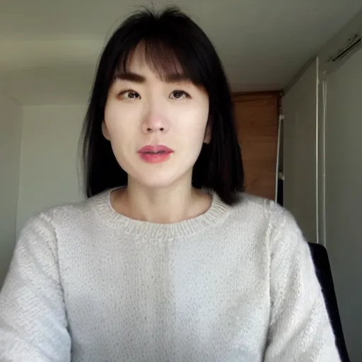 Image similar to face of a 30 years old half Korean half British woman