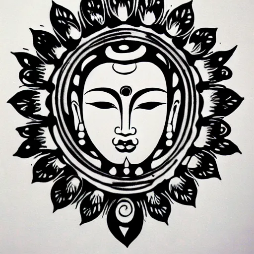 Image similar to zen sunyata ink elegant