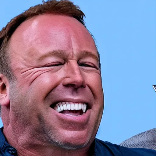 Prompt: alex jones pulling his own teeth out with a pair of pliers, 4k hyperrealistic