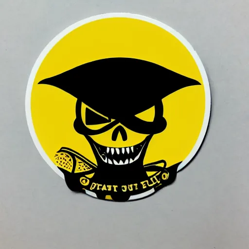 Image similar to die cut sticker, you are a crew member of the future king of the pirates