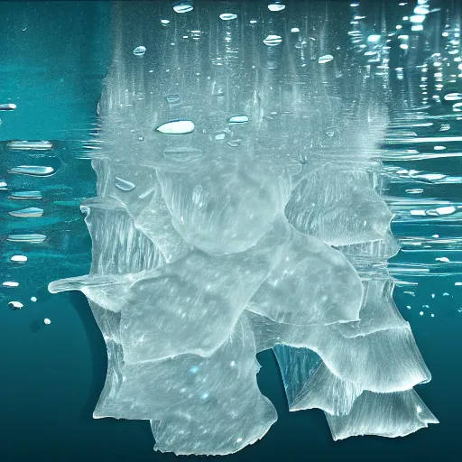 Prompt: icy submerged transparendigitalart leaked aquatic noticing digitalart