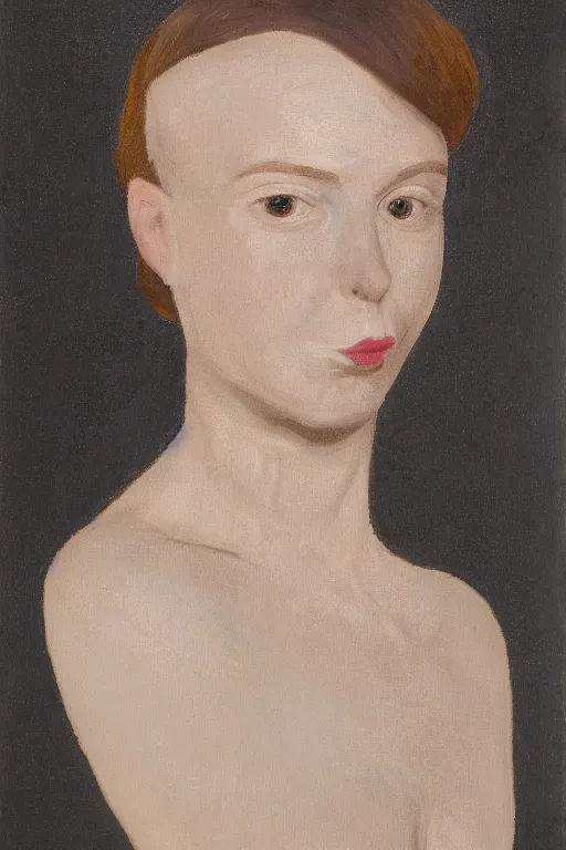 Image similar to portrait of a woman with reaction diffusion skin, high detail