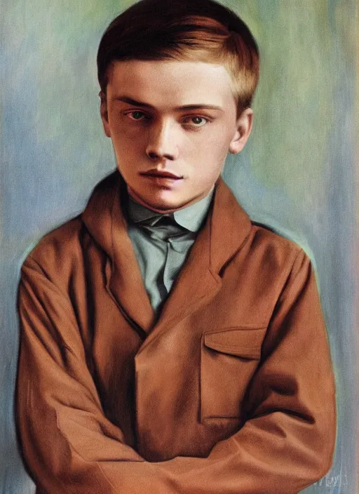 Image similar to hyper detailed portrait of young lenin by imogen cunningham, color, dslr