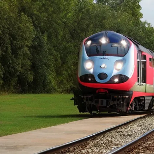 Image similar to train wearing a suit