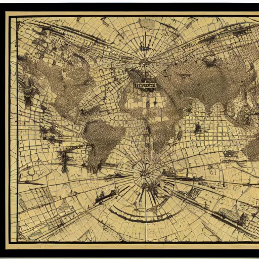 Image similar to cartography map art, highly detailed, vintage typography, modern design