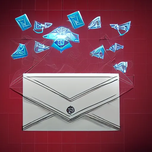 Image similar to Medium shot of a mysterious envelope, digital illustration, Android Netrunner