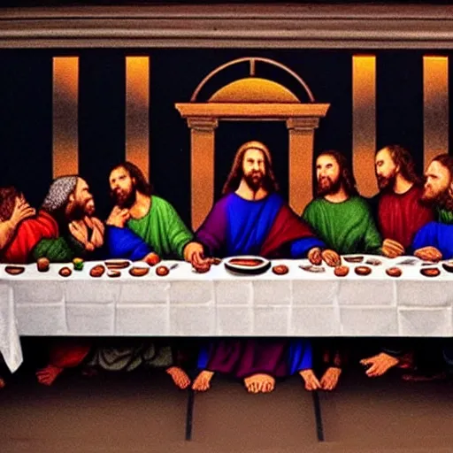 Image similar to stavros halkias at the last supper