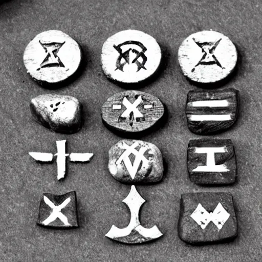 Prompt: dwarves runes