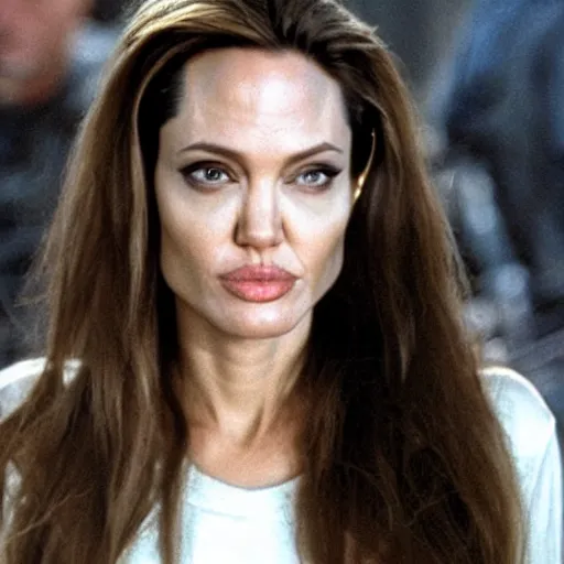 Image similar to angelina jolie as the terminator