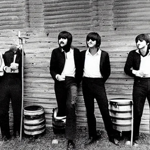 Image similar to !The beatles!, Bee farm, bee's, jars of honey