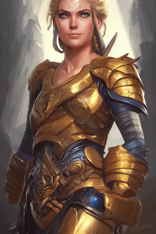 Image similar to amazon valkyrie athena, d & d, fantasy, portrait, highly detailed, headshot, digital painting, trending on artstation, concept art, sharp focus, illustration, art by artgerm and greg rutkowski and magali villeneuve