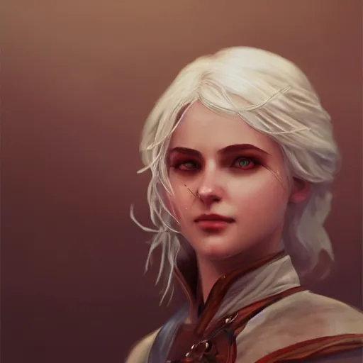 Image similar to ciri, game art by chen wang, artstation