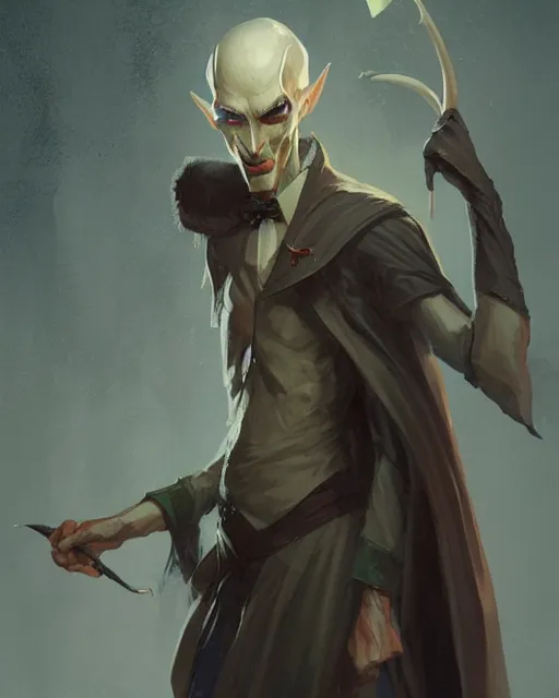 Image similar to character portrait of a slender elven man, by greg rutkowski, mark brookes trending on artstation