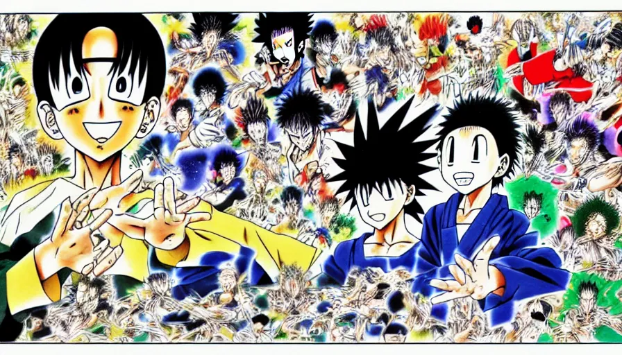 Image similar to the two complementary forces that make up all aspects and phenomena of life, by Yoshihiro Togashi