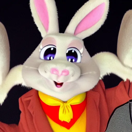 Image similar to bugs bunny as big chungus in real life