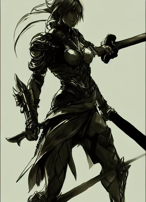 Prompt: Half body portrait of a young prodigy elven warrior wielding fire sword. In style of Yoji Shinkawa and Hyung-tae Kim, trending on ArtStation, dark fantasy, great composition, concept art, highly detailed, dynamic pose.