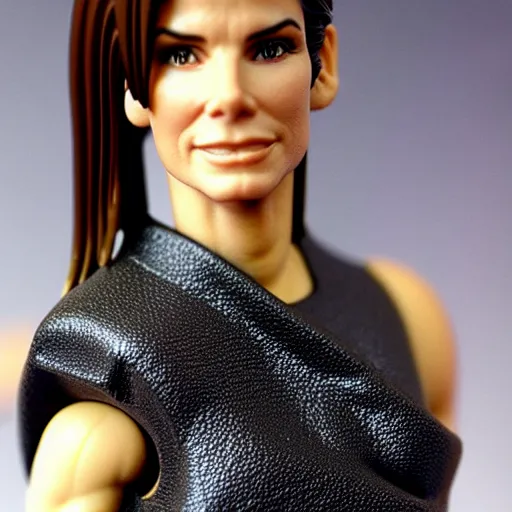 Prompt: sandra bullock action figure