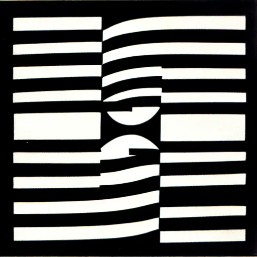 Image similar to black and white symbol by karl gerstner, 8 k scan, centered, symetrical, bordered