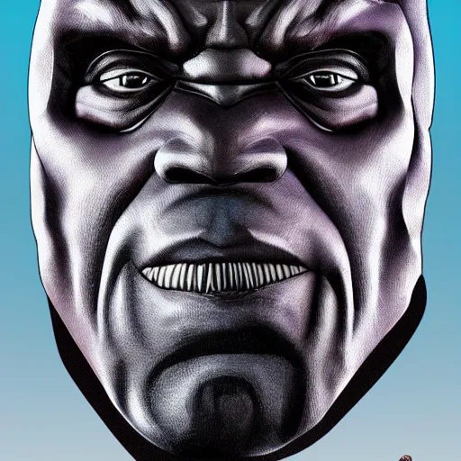 Prompt: James Earl Jones as Darkseid, highly detailed, realistic face, digital art