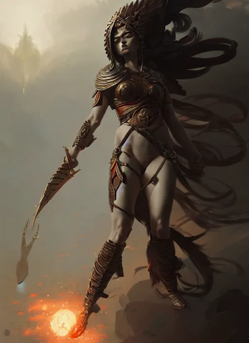 Prompt: epic goddess of war, highly detailed, digital painting, concept art, smooth, sharp focus, illustration, art by greg rutkowski