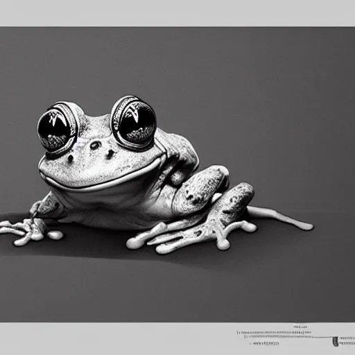 Prompt: frog , sketch , trending on artstation , Hyperdetailed , CGSociety