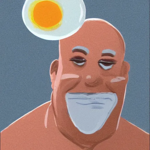 Image similar to fried egg man