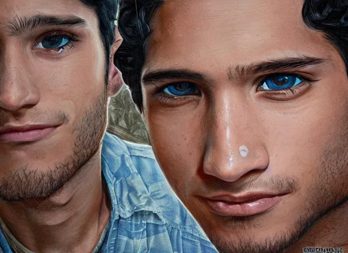 Image similar to a highly detailed terrifying portrait of tyler posey, james gurney, james jean