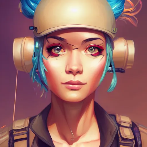 Image similar to a portrait of a beautiful tankgirl, art by lois van baarle and loish and ross tran and rossdraws and sam yang and samdoesarts and artgerm and saruei, digital art, highly detailed, intricate, sharp focus, Trending on Artstation HQ, deviantart, unreal engine 5, 4K UHD image