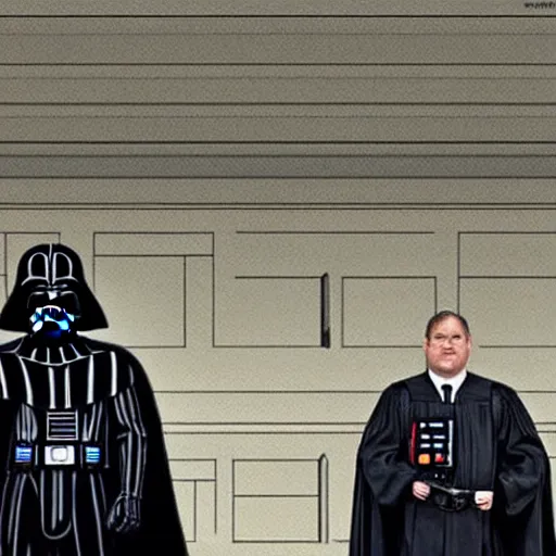 Prompt: Darth Vader as a Supreme Court justice