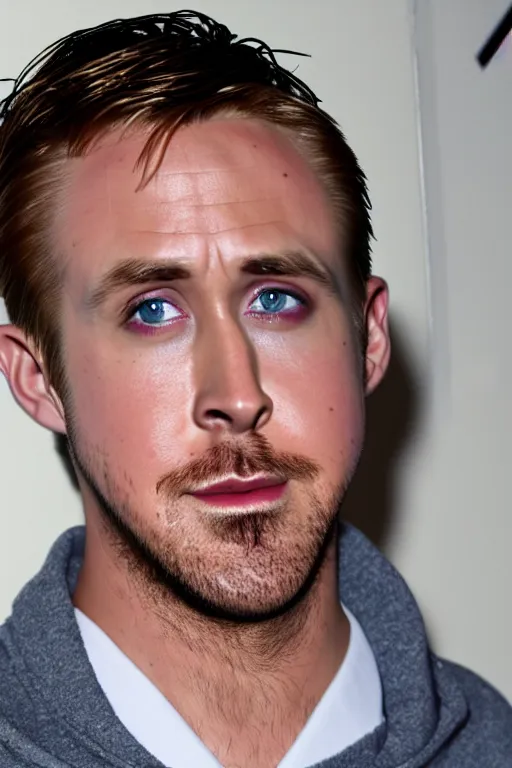 Image similar to ryan gosling dressed as shinji ikari