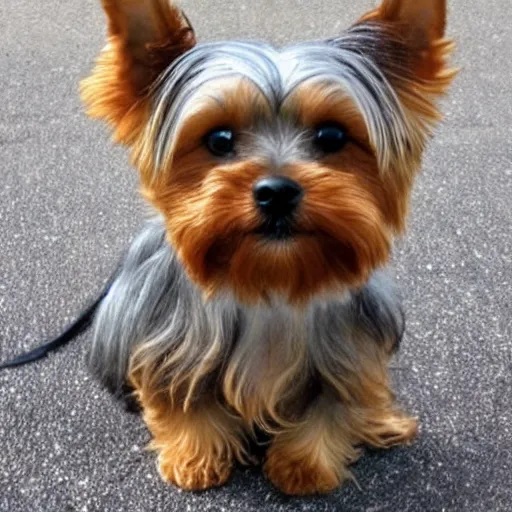 Prompt: Yorkshire Terrier Wookie hybrid