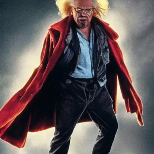 Prompt: robert downey jr as doc brown