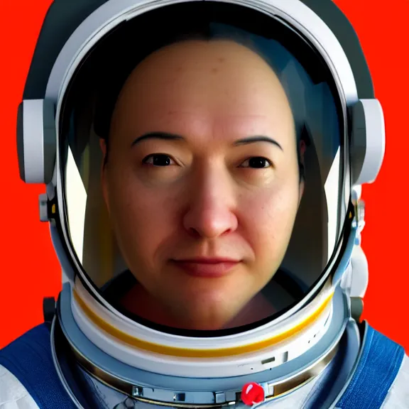 Prompt: portrait of an AI astronaut, [[[[[tomato head]]]]]