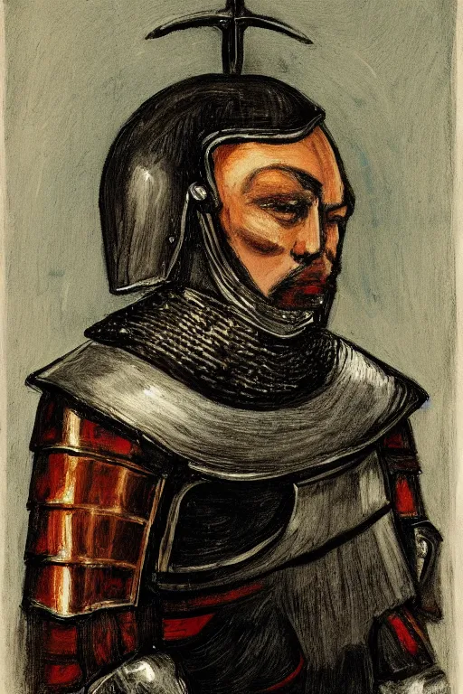 Image similar to portrait of a knight