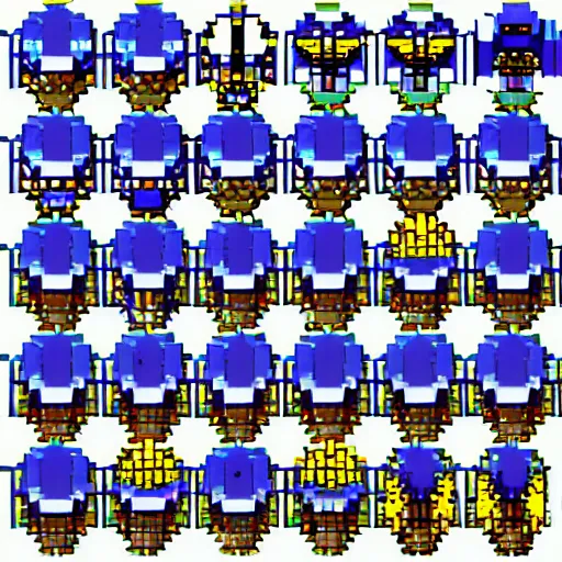 Image similar to megaman snes sprites