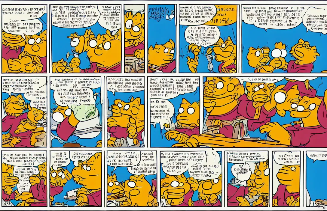 Image similar to garfield comic strip