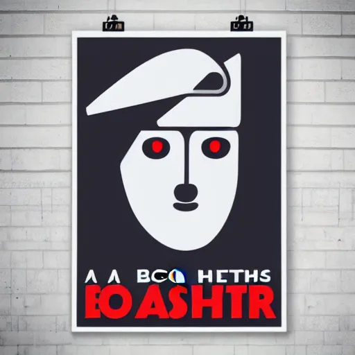 Image similar to A poster that reads big brother is watching you, matte