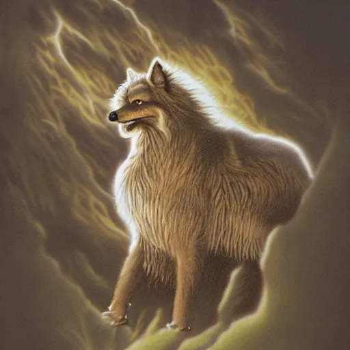 Prompt: a swanson airbrush illustration, mood is centered with tranquility, time stands between organization and comfort, an incline too steep for the griffin fur coats