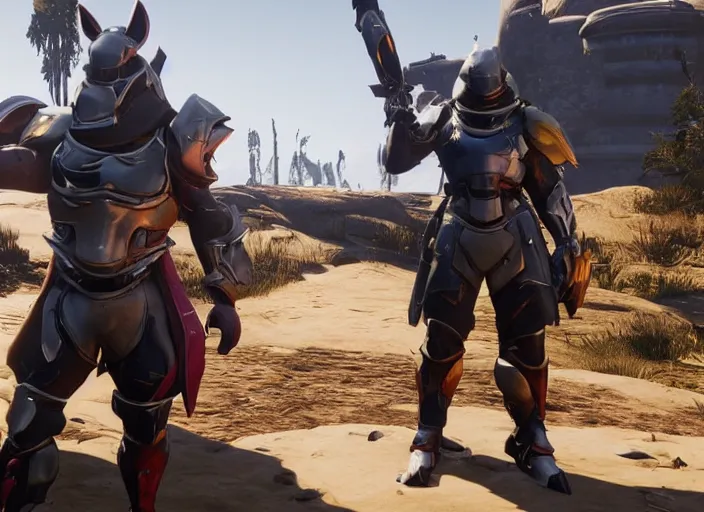 Image similar to ham chungus armor set in Destiny 2, highly detailed 4k in-game screenshot leak datamine from reddit