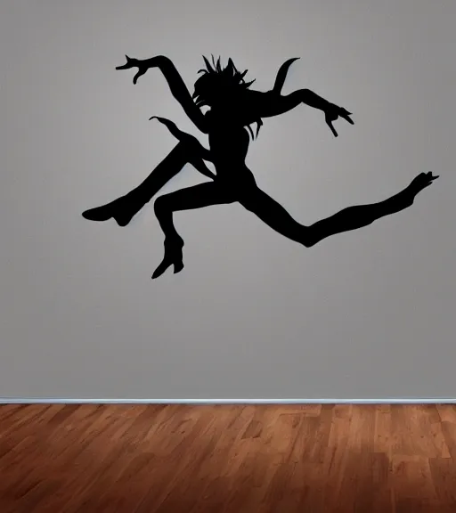 Prompt: dancing demon hyperrealistic 4k walllaper