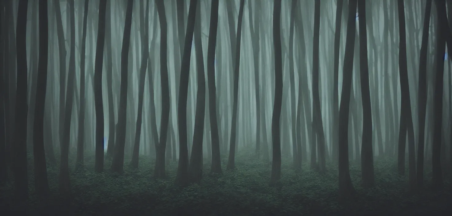 Prompt: dark forest by hironaka harumi