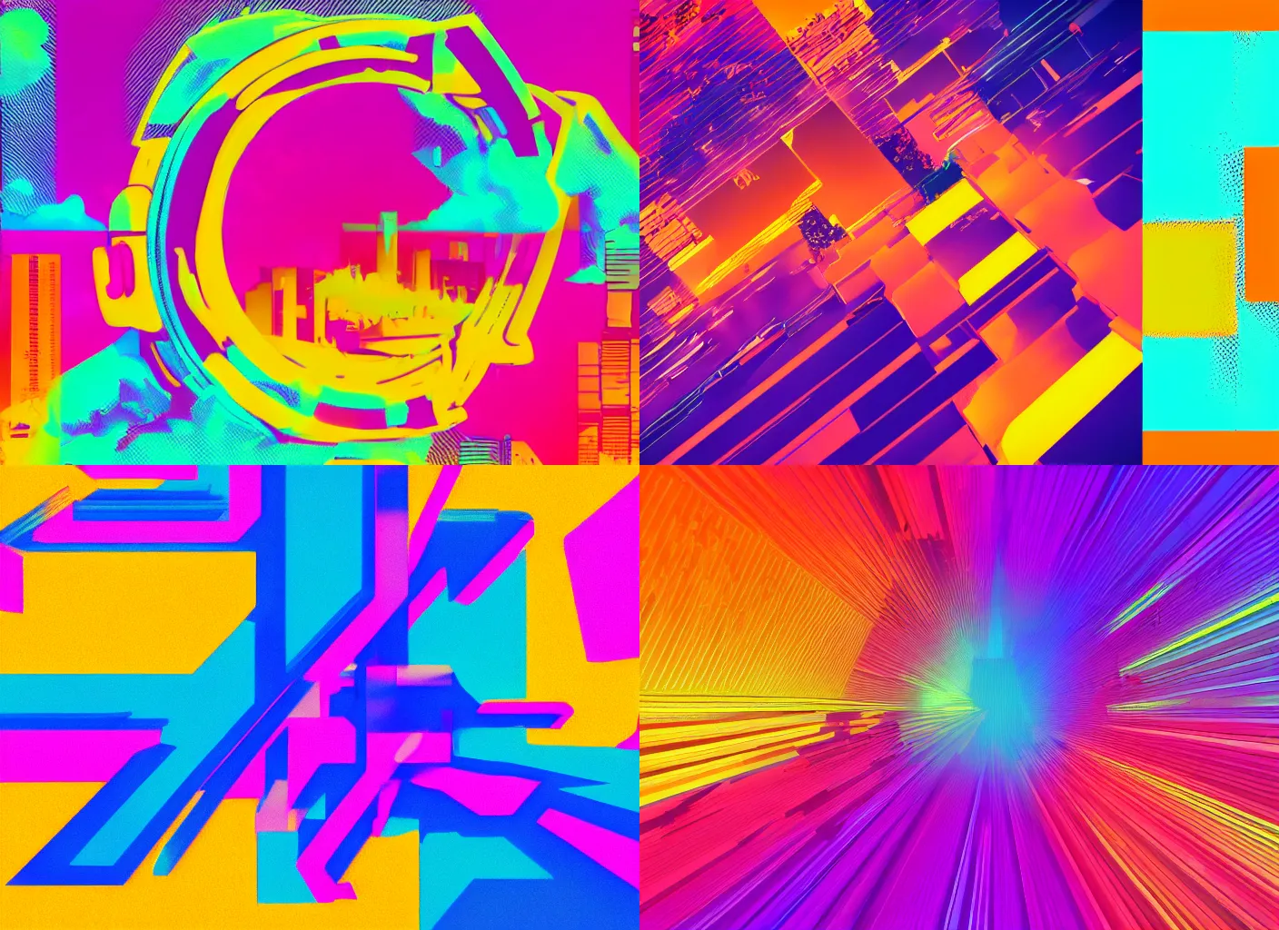Prompt: artkwork in style of synthwave, pastel color, yellow and orange color scheme, 8 k,