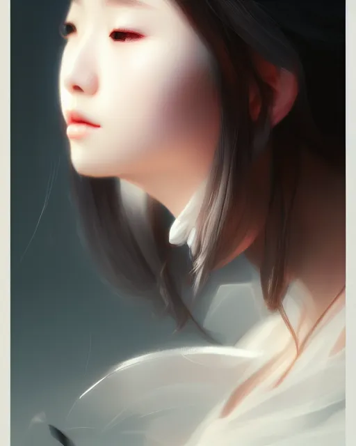 Prompt: A beautiful, young, elegant Korean girl, gorgeous atmosphere, matte painting, concept art, smooth, by Ina Wong and wlop, trending on cgsociety and artstation，8kHDR, light effect