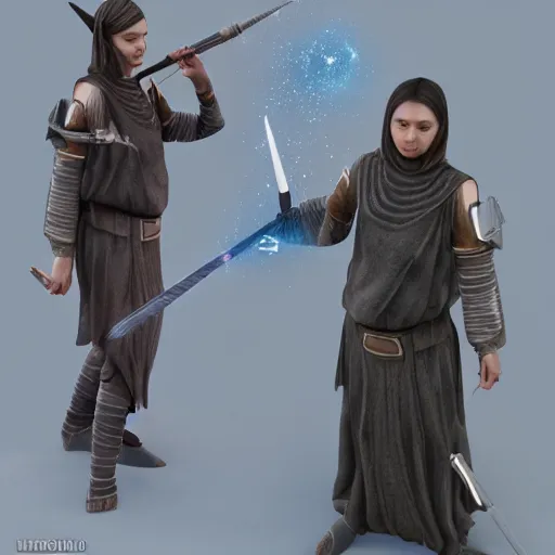 Image similar to unicorn jedi photorealistic