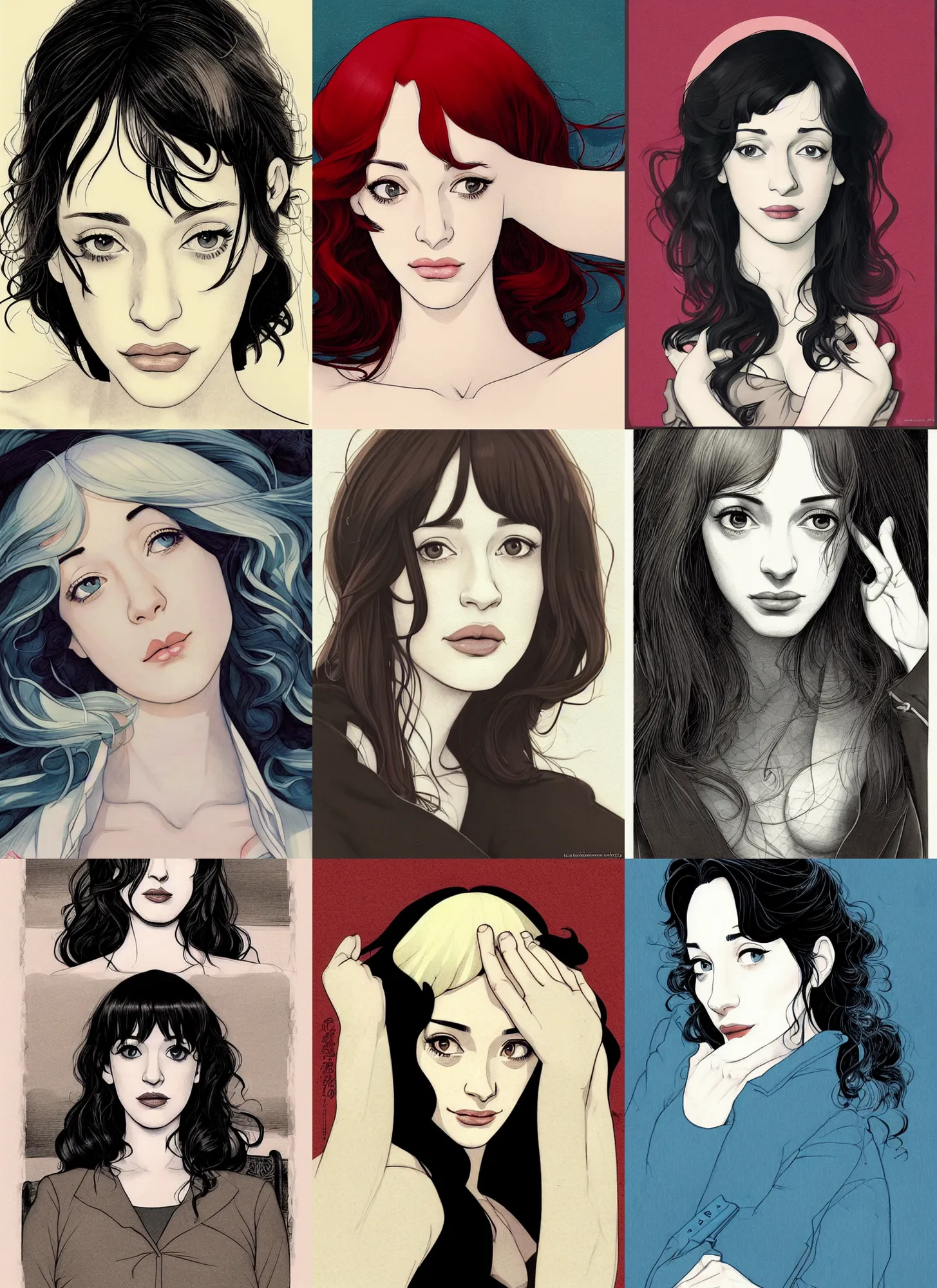 Prompt: un dia de paz! christina hendricks and kat dennings, arte koto no ha no niwa, makoto shinkai, moebius, milo manara, hugo pratt, french comic art, semi - realistic anime, portrait, beautiful face, symmetrical face, trending on pixiv, detailed, clean lines, sharp lines, crisp lines, award winning illustration, masterpiece, 4 k